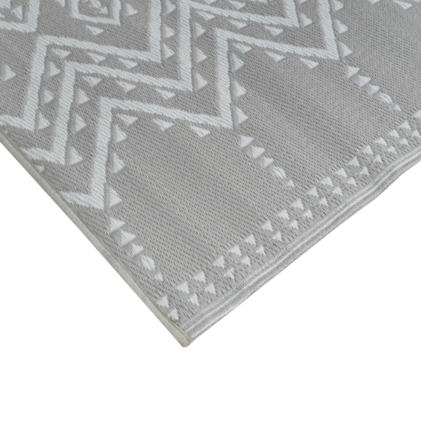 Ayana Grey Recycled Plastic Outdoor Rug - Fab Habitat , Recycled Plastic Rugs & Mats, 
