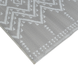 Ayana Grey Recycled Plastic Outdoor Rug - Fab Habitat , Recycled Plastic Rugs & Mats, 