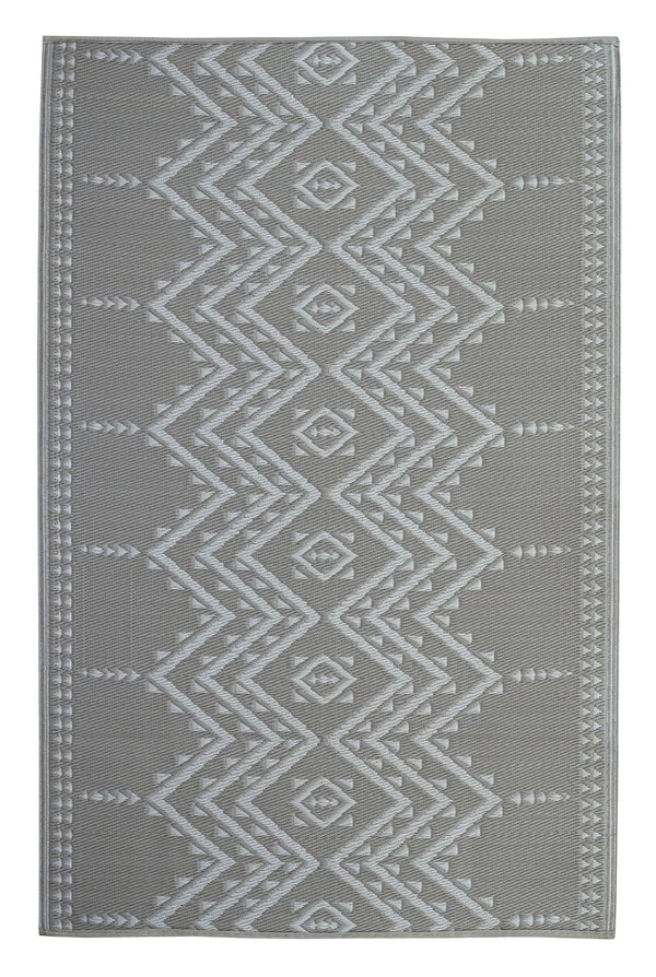 Ayana Grey Recycled Plastic Outdoor Rug