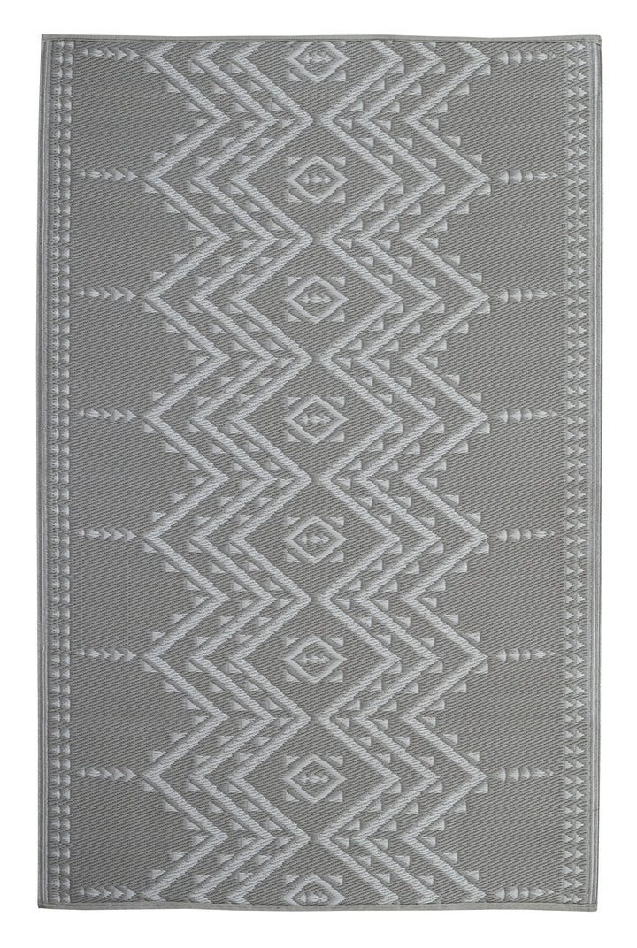 Ayana Grey Recycled Plastic Outdoor Rug
