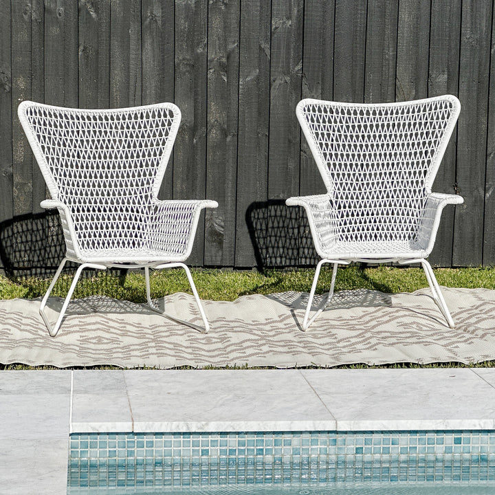 Ayana Grey Recycled Plastic Outdoor Rug - Fab Habitat , Recycled Plastic Rugs & Mats, [product_size],