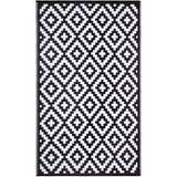 Aztec Black & White Diamond Pattern Foldable Waterproof Large Camping Mat - 270x360 CM - Fab Habitat , Camping Mats, 
