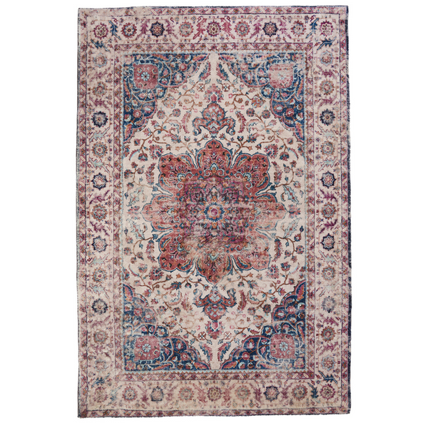 Babylon Multicolour Traditional Distressed Large Rug - Fab Habitat , Soft And Plush Turkish Rugs, 