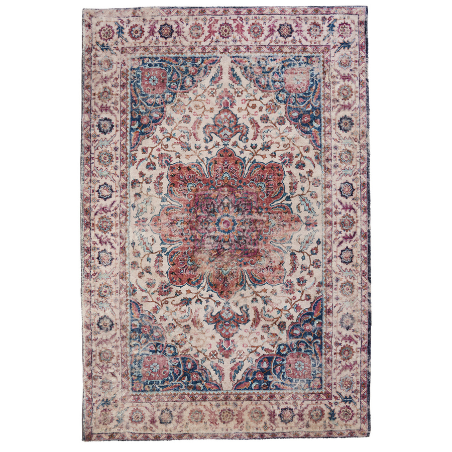 Babylon Multicolour Traditional Distressed Large Rug - Fab Habitat , Soft And Plush Turkish Rugs, 