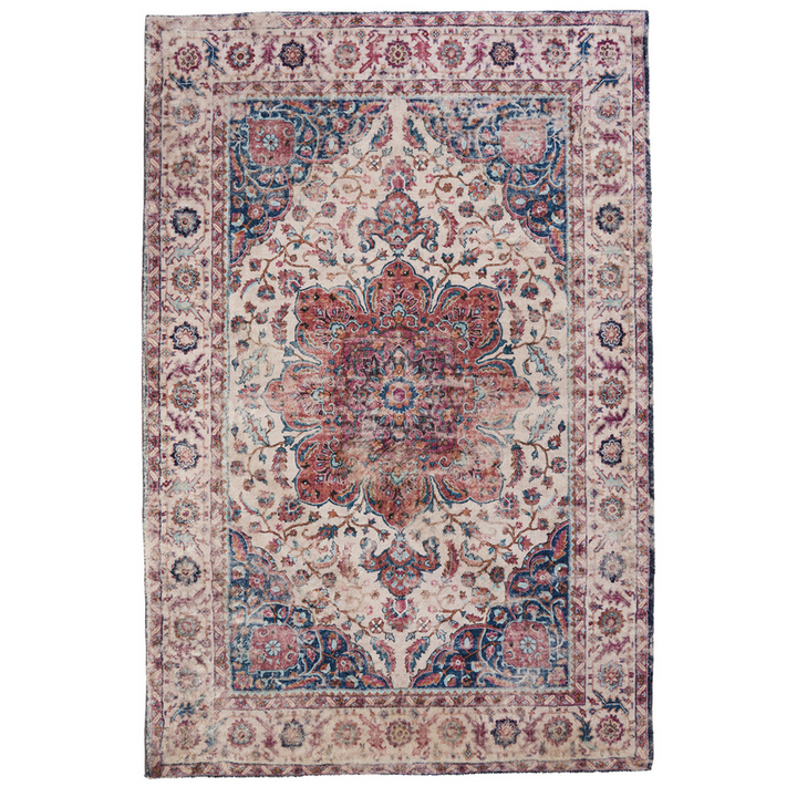 Babylon Multicolour Traditional Distressed Large Rug - Fab Habitat , Soft And Plush Turkish Rugs, 
