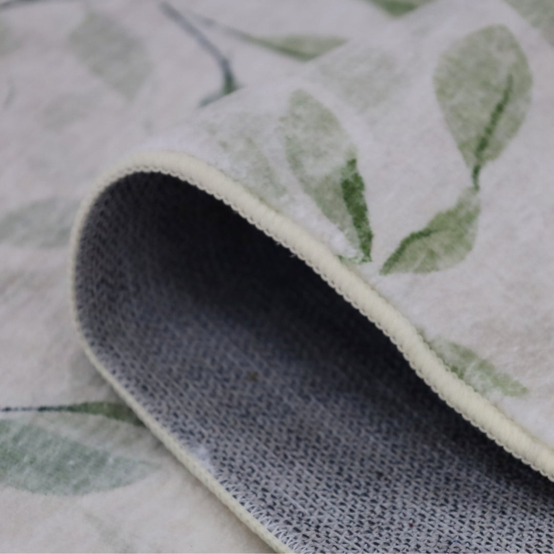 Bali washable rug with botanical print 150x210cm - available in Australia