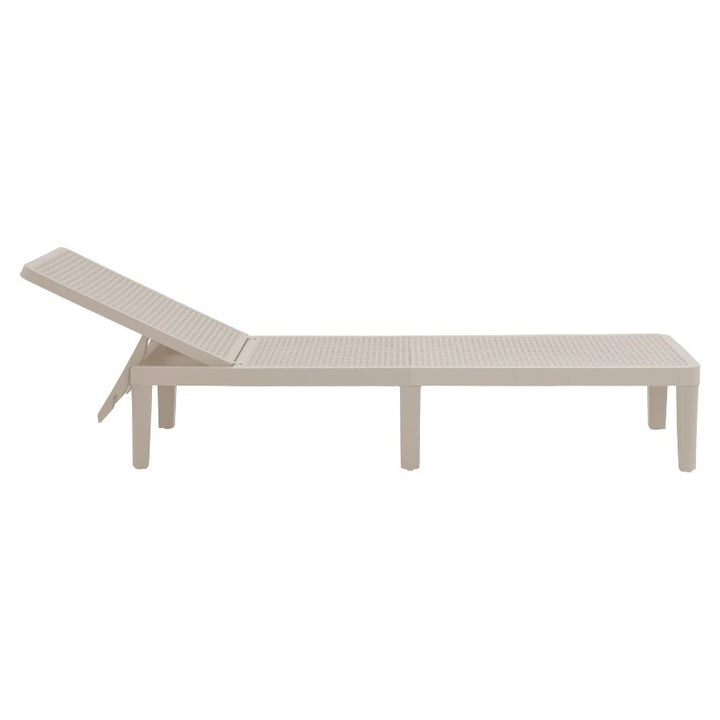 Berg Light Grey Adjustable Outdoor Lounger