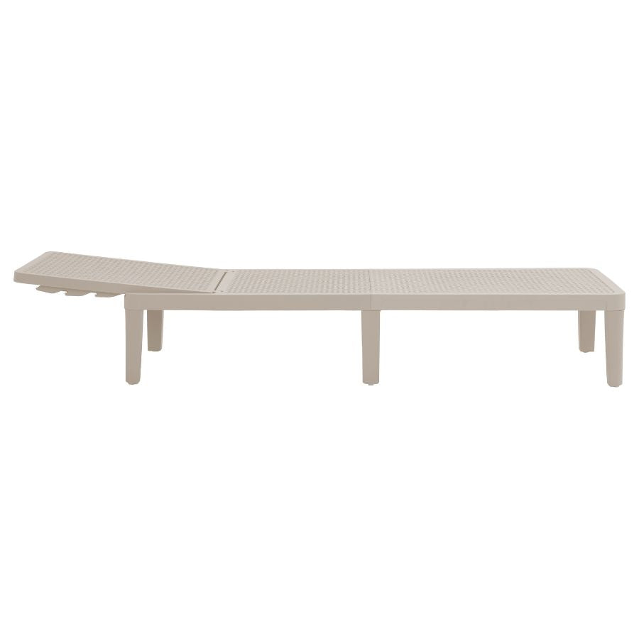 Berg Light Grey Adjustable Outdoor Lounger