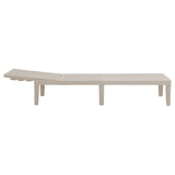 Berg Light Grey Adjustable Outdoor Lounger