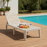 Berg Light Grey Adjustable Outdoor Lounger