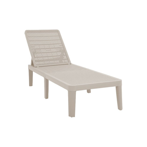 Berg White Adjustable Outdoor Lounger
