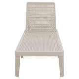 Berg White Adjustable Outdoor Lounger