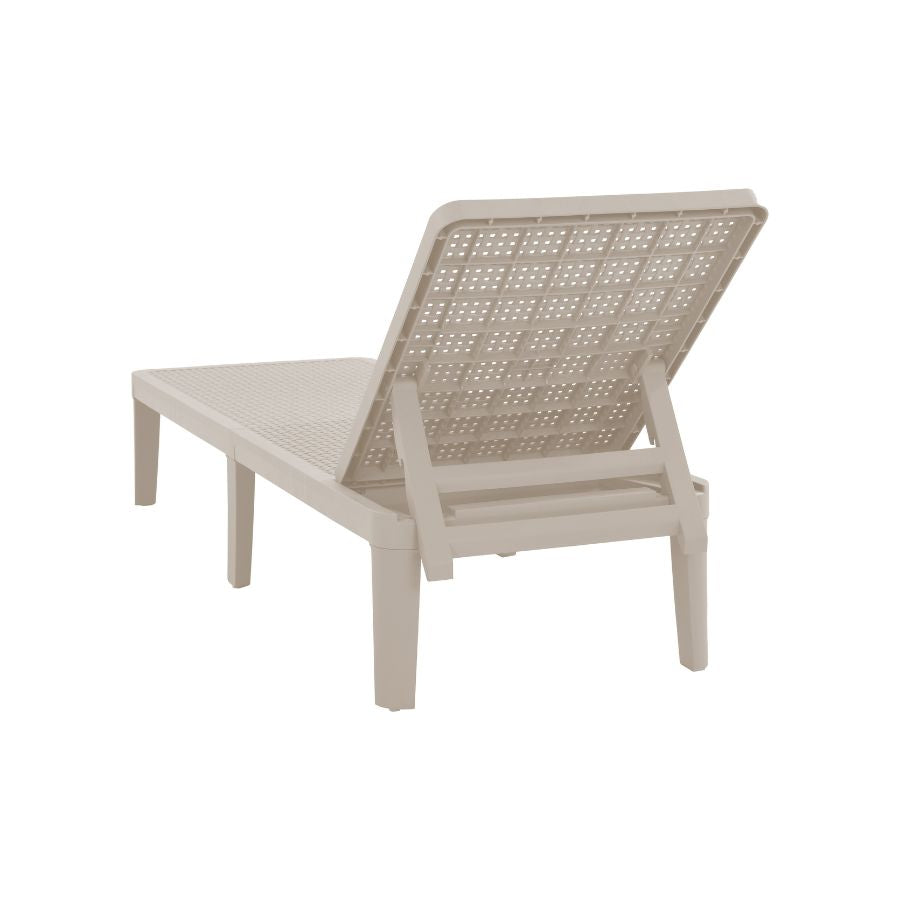 Berg White Adjustable Outdoor Lounger