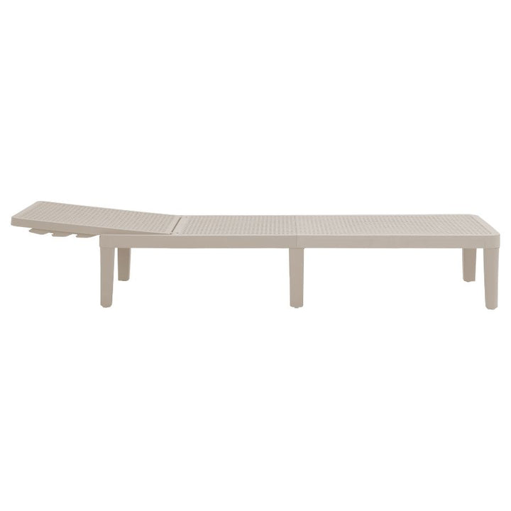 Berg White Adjustable Outdoor Lounger