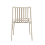 Side view of Bertioga chair in pearl cream – cushioned seat with sleek profile – buy online in Australia