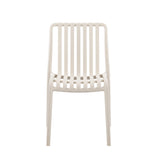 Bertioga pearl cream dining chair – curved back and wooden legs – modern dining furniture – buy online in Australia