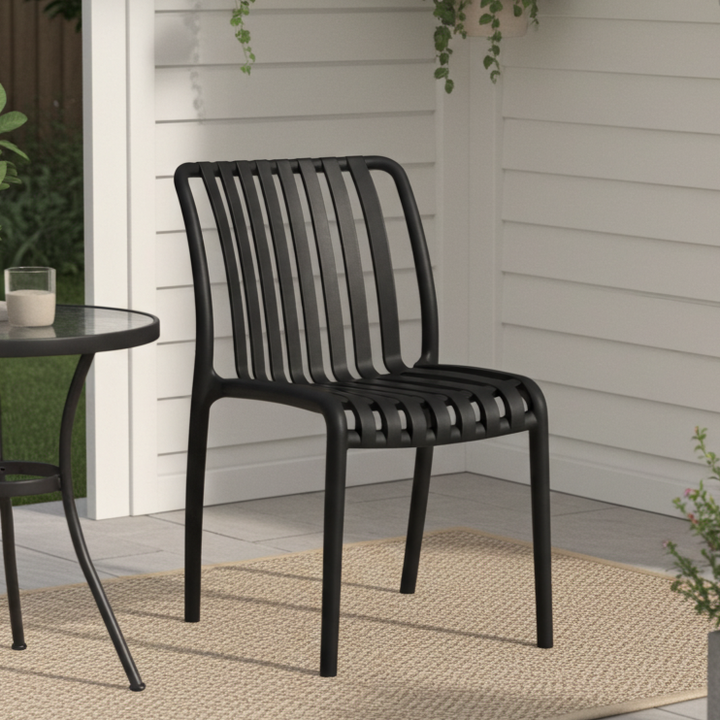 Bertioga Black Commercial Cafe Chair