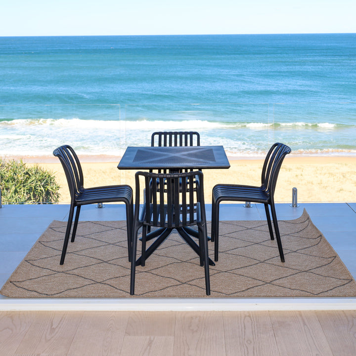 Bertioga Black Commercial Cafe Chair