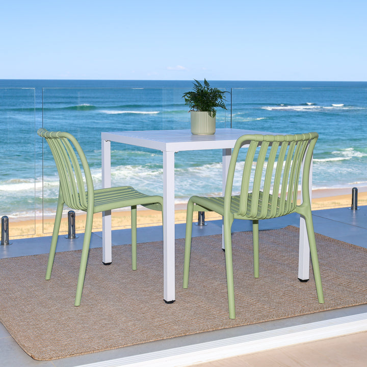 Bertioga Mint Green Outdoor Modern Cafe Chair