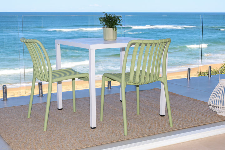 Bertioga Mint Green Outdoor Modern Cafe Chair