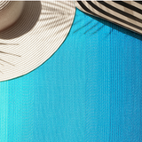 Big Sur Modern Blue Recycled Plastic Outdoor Rug - Fab Habitat , Recycled Plastic Rugs & Mats, 