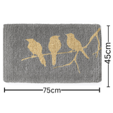 Birds on Branch Grey and Natural Coir Doormat 45x75cm – Outdoor Entry Mat – Buy Doormat Online in Australia