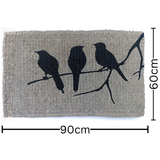 Birds on Branch Doormat 60x90cm – PVC Backed Coir Entry Mat – Buy Online in Australia