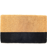 45x75 cm Black Belt Natural and Black Thick Coir Doormat - Fab Habitat , Doormats, 