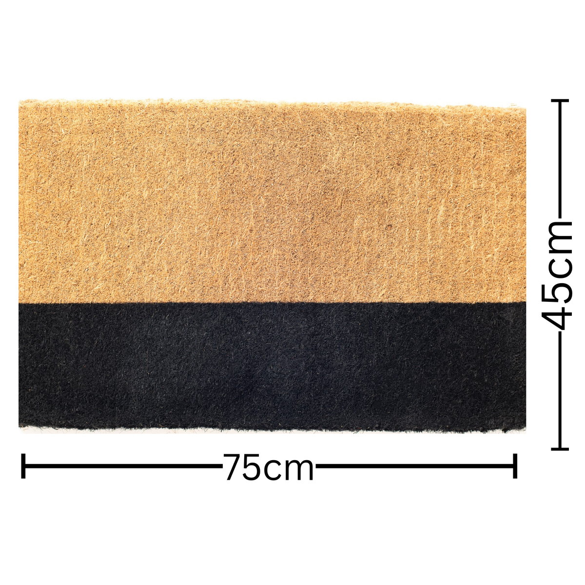 Black Belt Coir Doormat 45x75cm – Contemporary Entry Rug – Buy Online in Australia