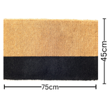 Black Belt Coir Doormat 45x75cm – Contemporary Entry Rug – Buy Online in Australia