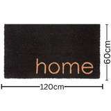 Black Home Coir Doormat 60x120cm – Long Entry Rug – Buy Online in Australia