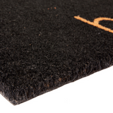 Black Home PVC Backed Coir Doormat - Fab Habitat , Doormats, 