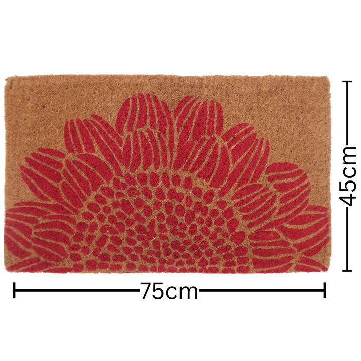 Blossom Coir Doormat 45x75cm – Floral Print Entry Rug – Buy Online in Australia