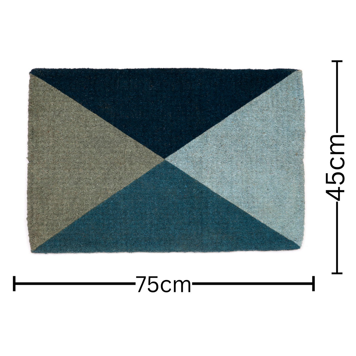 Blue Flag Coir Doormat 45x75cm – Nautical Theme Entry Mat – Buy Online in Australia