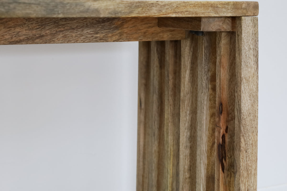 Brera 110cm console table with metal frame and shelf – Interior styling – Australia