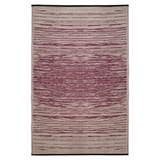 Brooklyn Wine and White Modern Recycled Plastic Reversible Outdoor Rug - Fab Habitat , Recycled Plastic Rugs & Mats, 