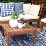 Brooklyn Navy and White Modern Recycled Plastic Large Carpet - Fab Habitat , Recycled Plastic Rugs & Mats, 