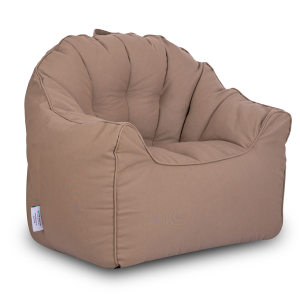 Atria Brown Outdoor Bean Bag Umbrella Sofa with Handle