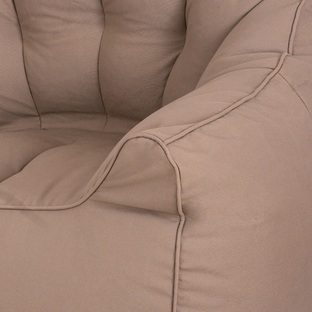 Atria Brown Outdoor Bean Bag Umbrella Sofa with Handle