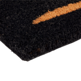 Buddies Black and Natural pvc backed coir doormat - Fab Habitat , Doormats, 