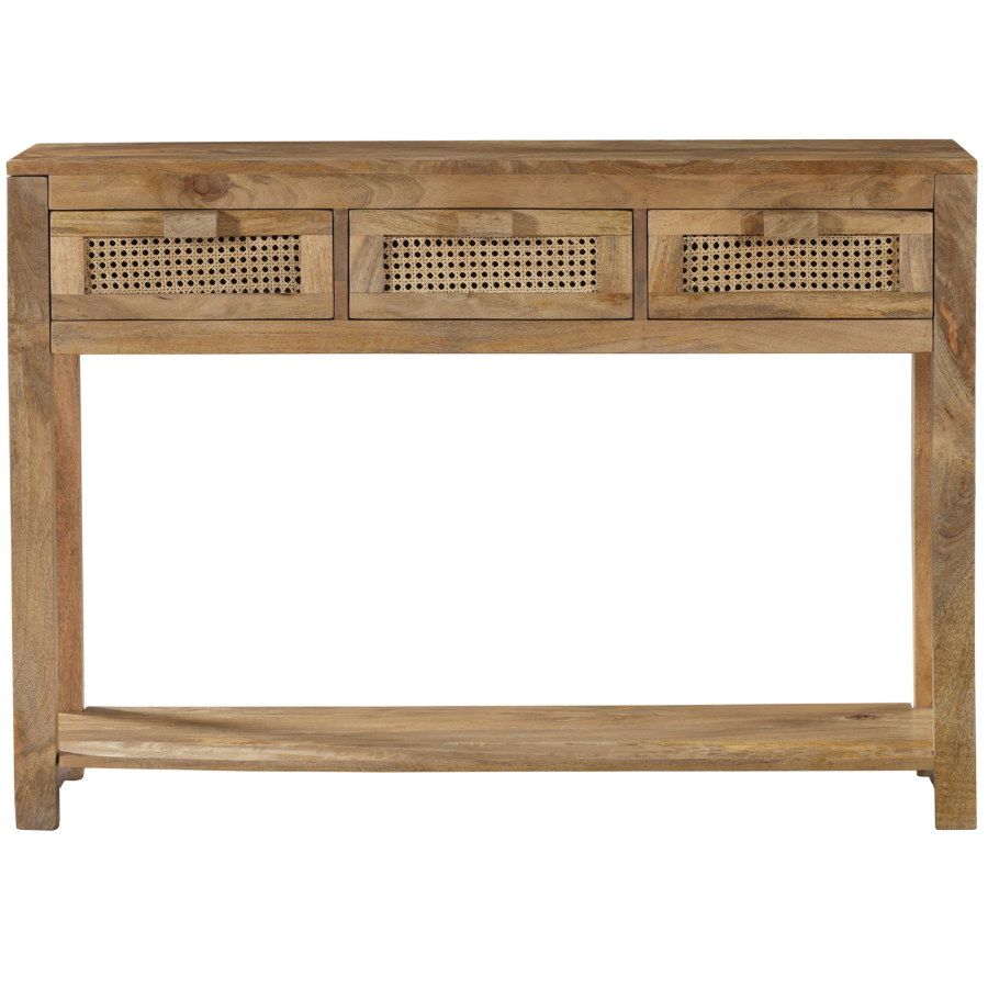 Byron 3 Drawer Rattan Console Table - Fab Habitat , Console Tables, 