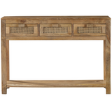 Byron 3 Drawer Rattan Console Table - Fab Habitat , Console Tables, 