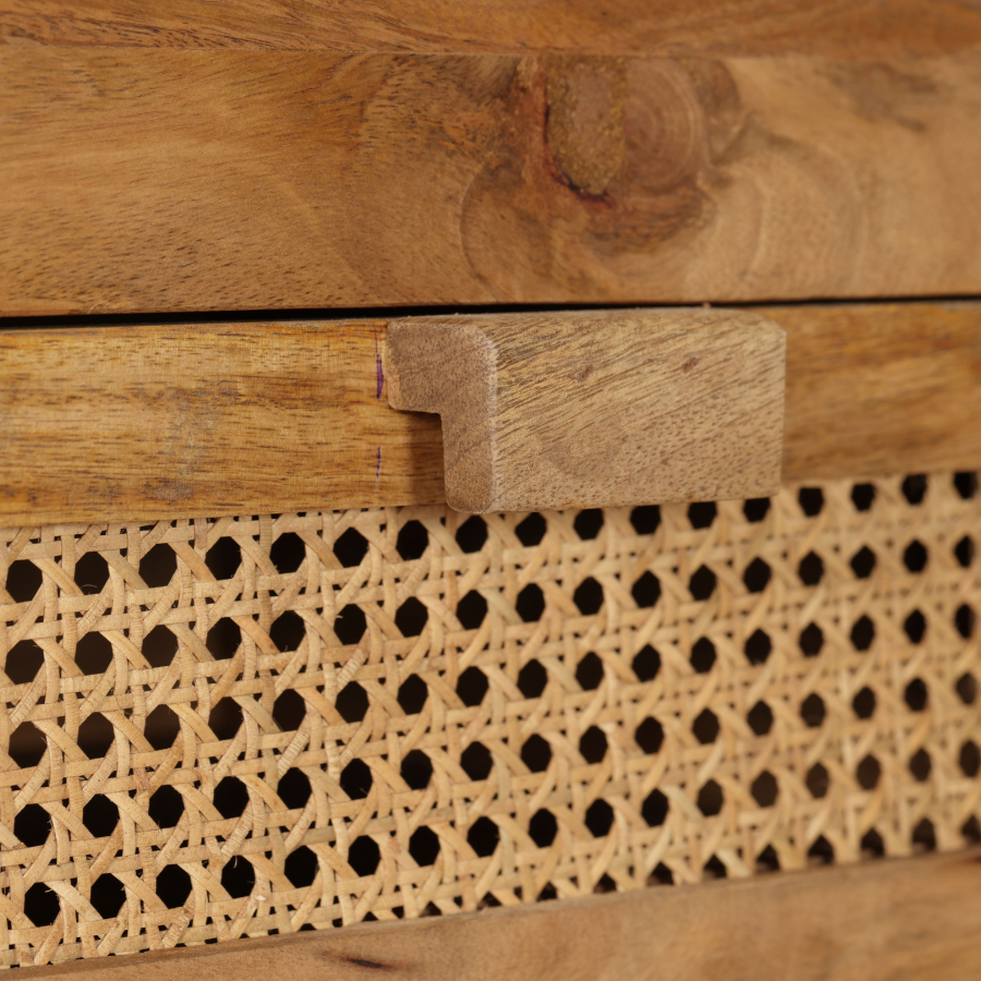 Byron 3 Drawer Rattan Console Table - Fab Habitat , Console Tables, 