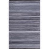 Cancun Midnight Modern Reversible Outdoor Area Rug - Fab Habitat , Recycled Plastic Rugs & Mats, 
