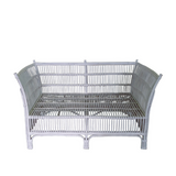 Cane 2 Seater Sofa - White