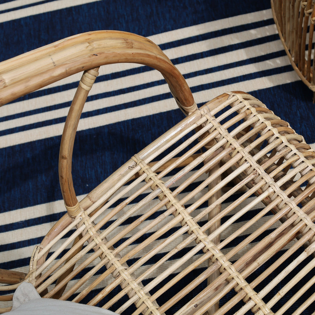 Elegant cane chair with natural wood frame – lightweight and stylish, buy online in Australia