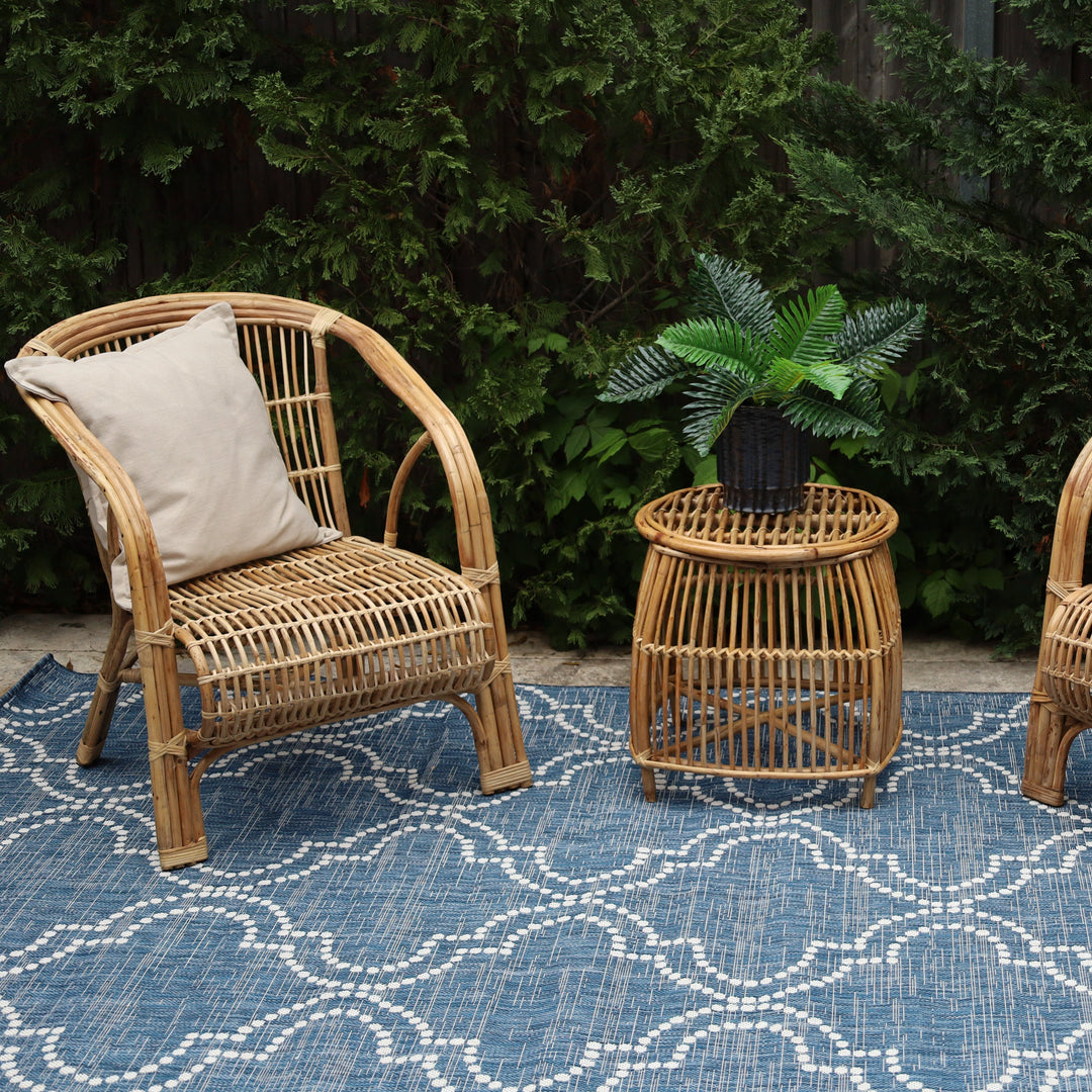 Cane chair with wide seat and rattan detail – premium handmade furniture, buy online in Australia