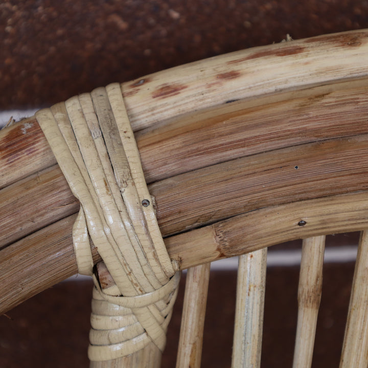 Natural cane lounge chair – 65cm wide with woven seat and back, buy online in Australia