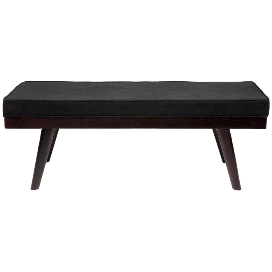 Capella 2 Seater Charcoal Upholstered Entryway Cushioned Bench Seat - 120 Cm - Fab Habitat , Benches, 
