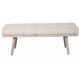 Capella Beige Upholstered Cushioned Dining Bench Seat - 120 Cm - Fab Habitat , Benches, 